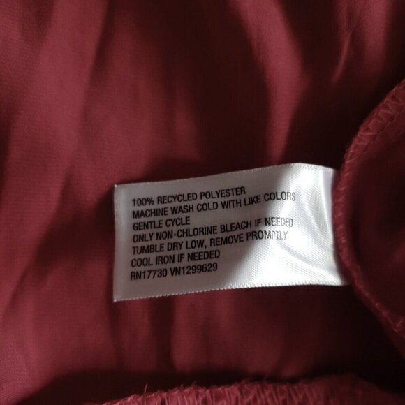 Knox Rose Red Dress Shiny Long Flutter Sleeve Flowy Dress Size Small S NEW! - Picture 11 of 12